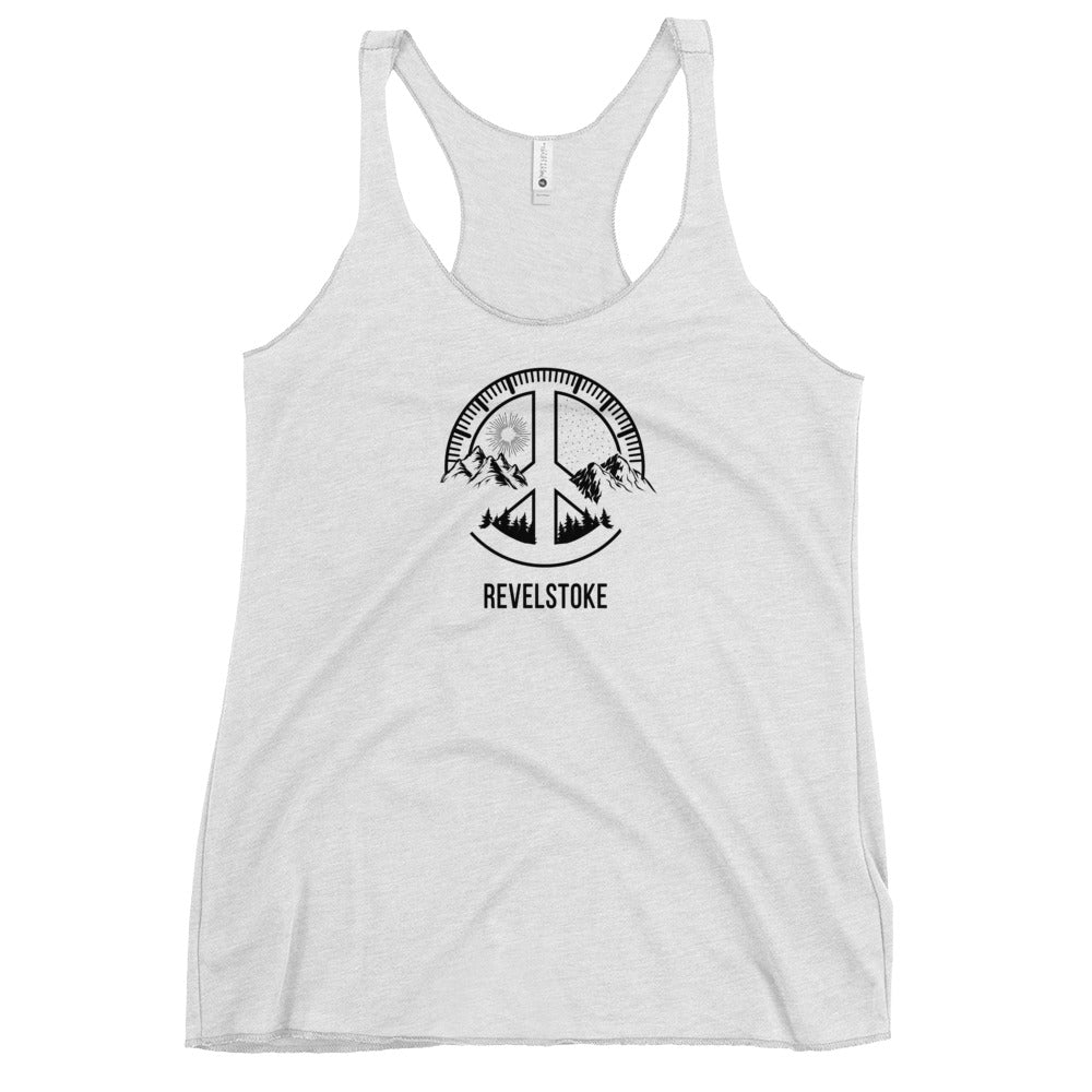 Revelstoke Canada Skiing Fan Snowboarding Camping Women's Racerback Tank Top