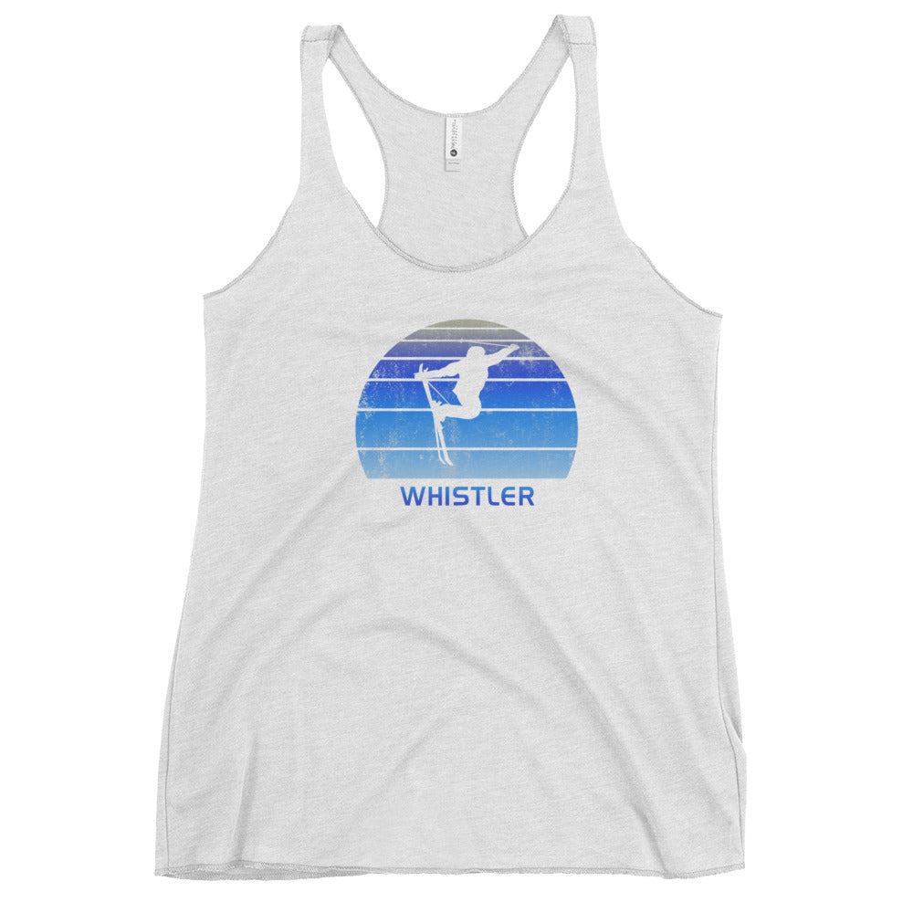 Retro Whistler Canada Skiing Fan Women's Racerback Tank Top