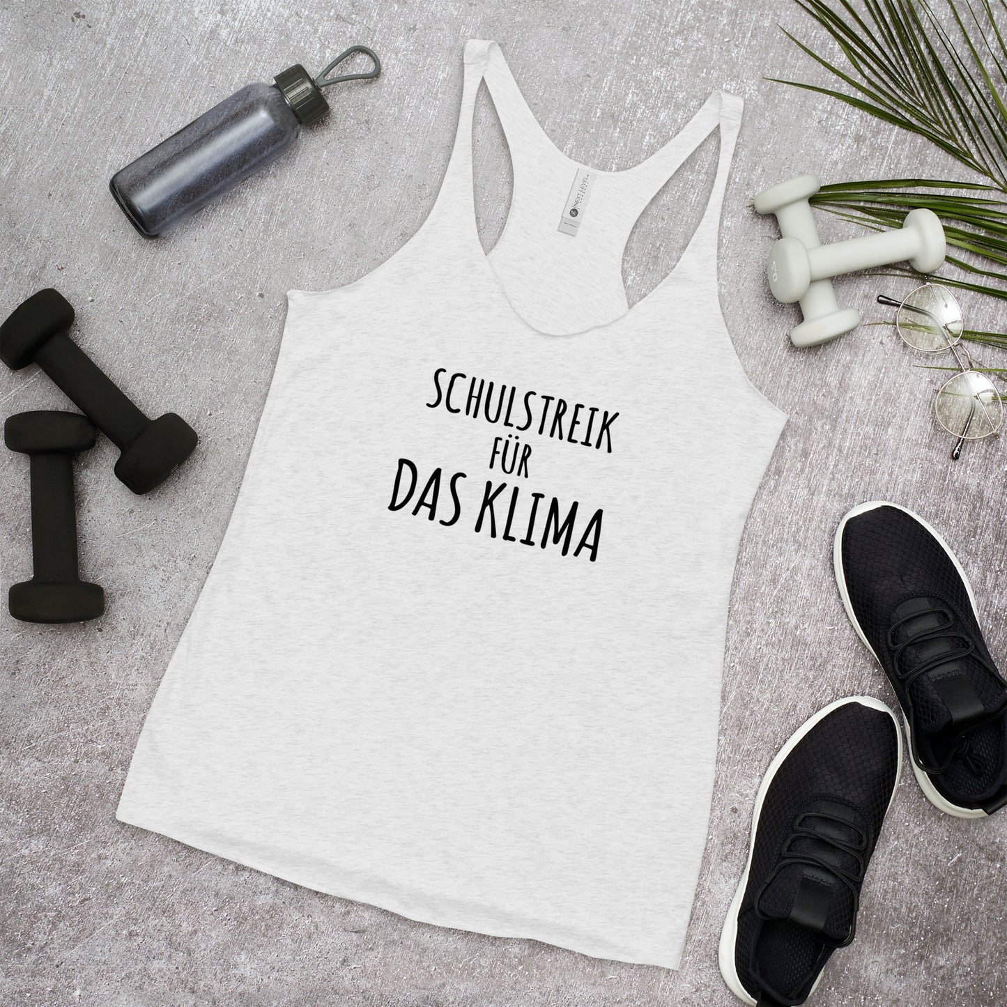 Schulstreik fur das Klima School Strike For Climate Women's Racerback Tank Top