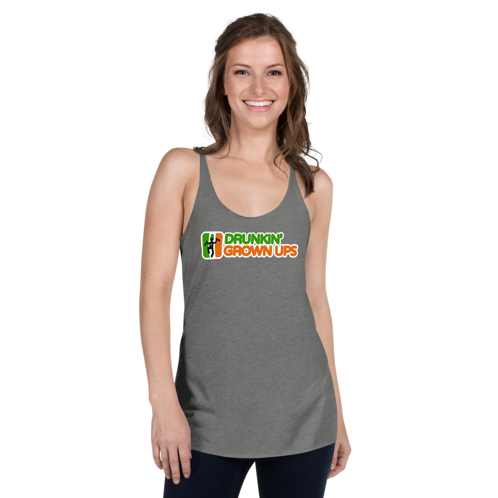 Funny St. Patrick's Day Party Parody Drinking Quote Joke Women's Racerback Tank Top