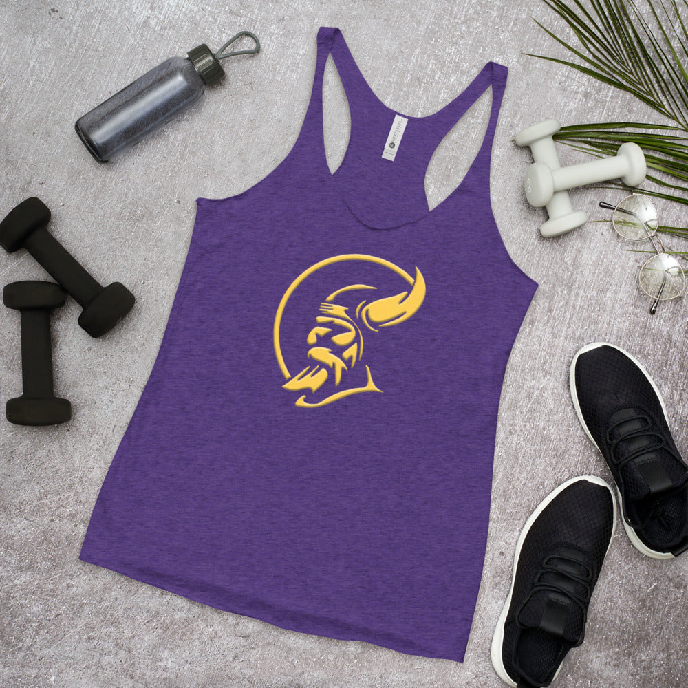 Skol Viking Chant Slogan Minnesota Fan Football Women's Racerback Tank Top