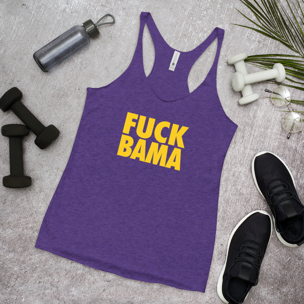State Of Louisiana Fan Anti-Alabama Slogan Football Women's Racerback Tank Top