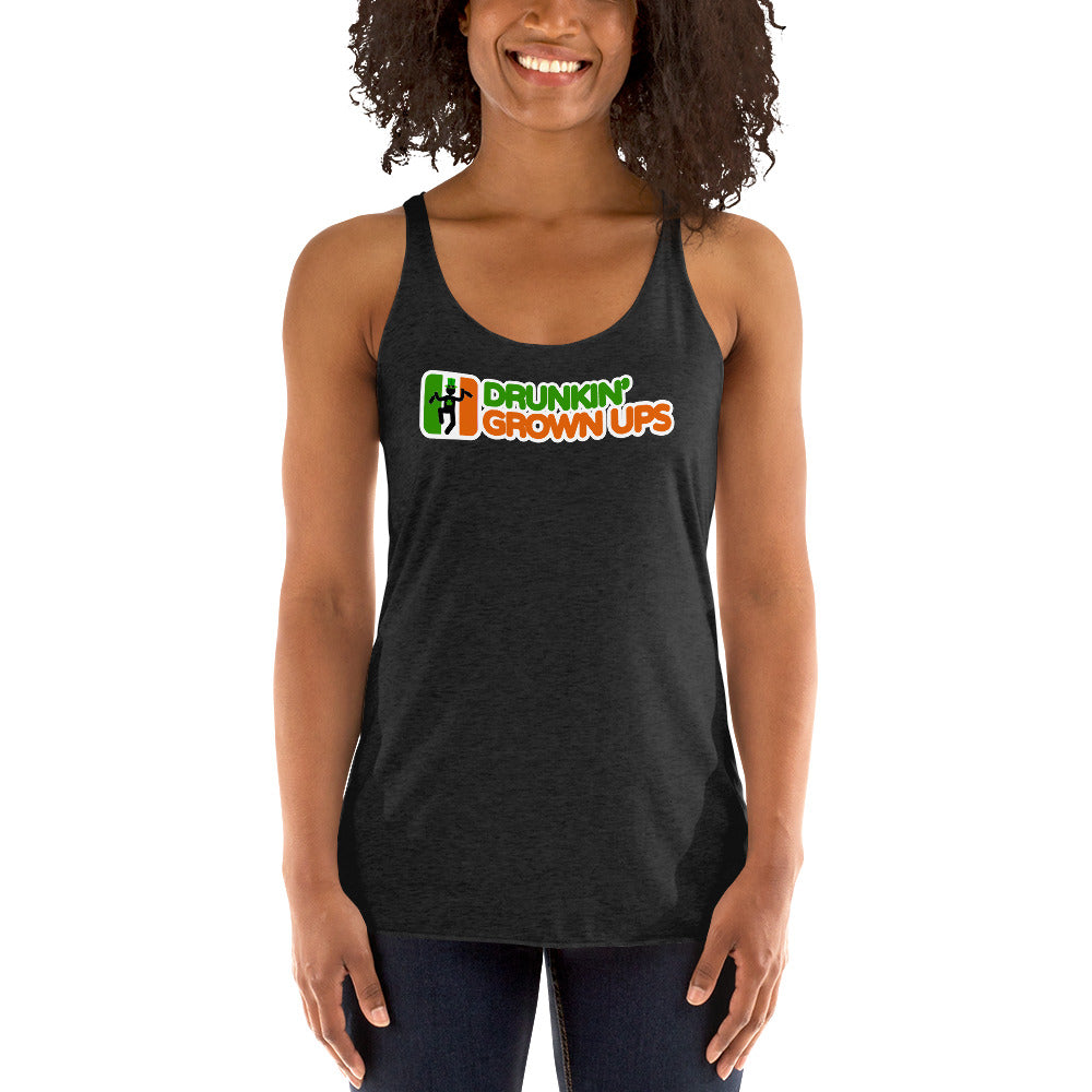 Funny St. Patrick's Day Party Parody Drinking Quote Joke Women's Racerback Tank Top