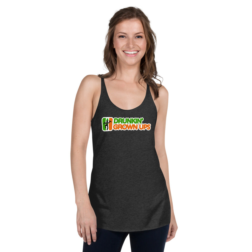 Funny St. Patrick's Day Party Parody Drinking Quote Joke Women's Racerback Tank Top