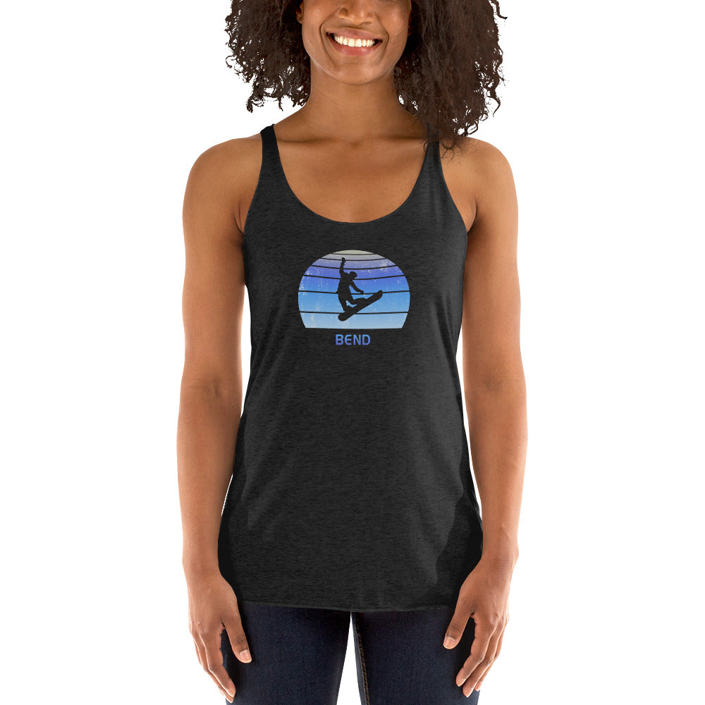 Retro Bend Oregon Snowboarding Fan Women's Racerback Tank Top