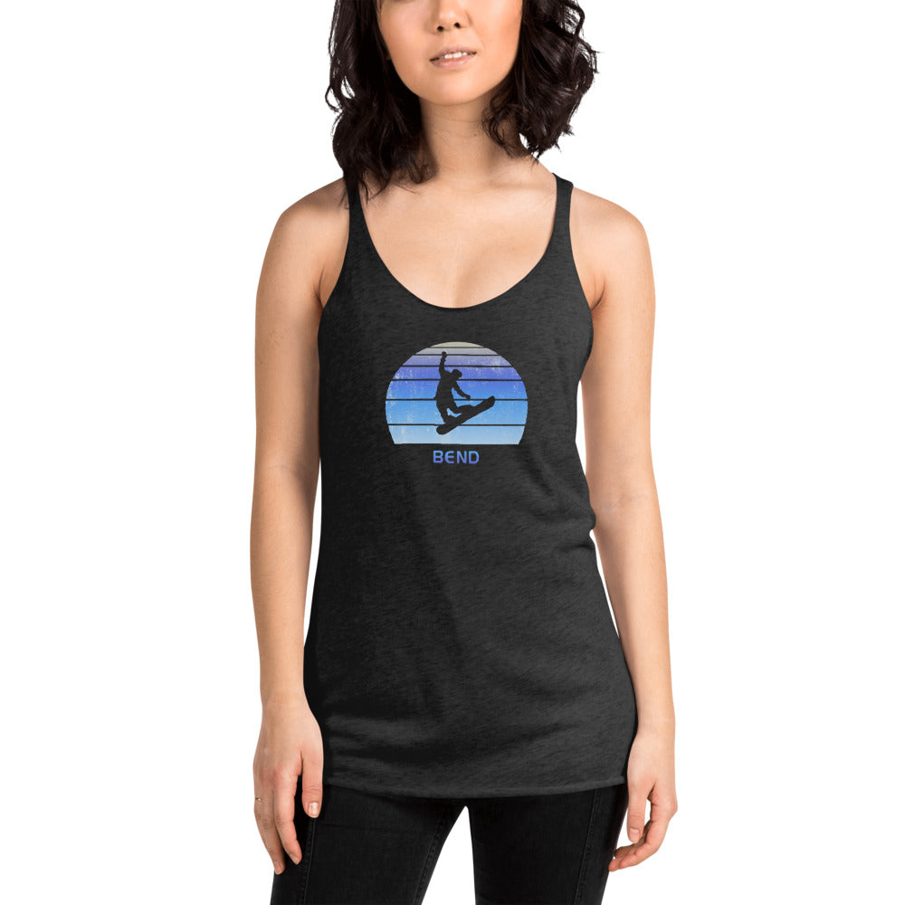 Retro Bend Oregon Snowboarding Fan Women's Racerback Tank Top