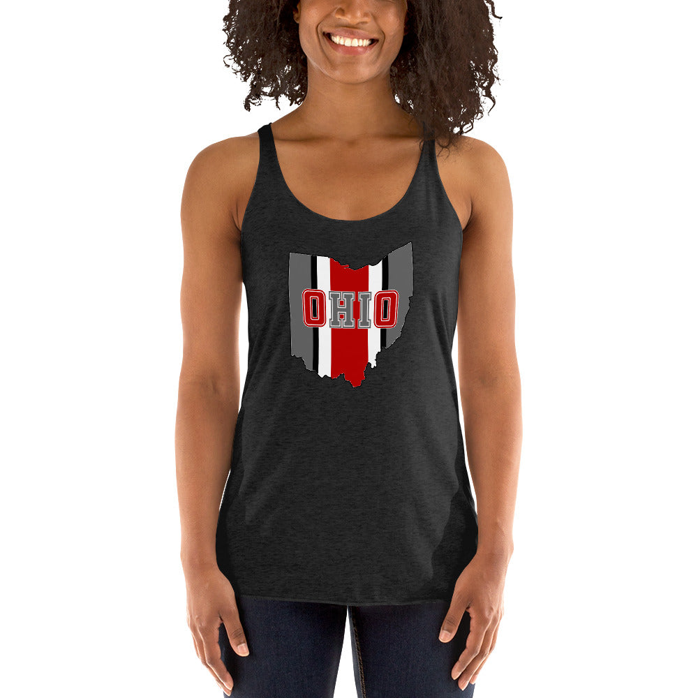 Retro State Of Ohio Cool Native Fan Women's Racerback Tank Top