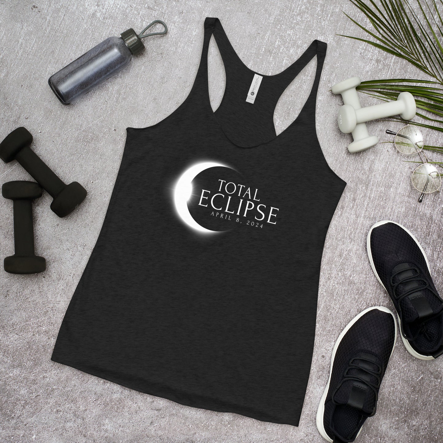 Total Eclipse April 8 2024 Memento Souvenir Women's Racerback Tank Top