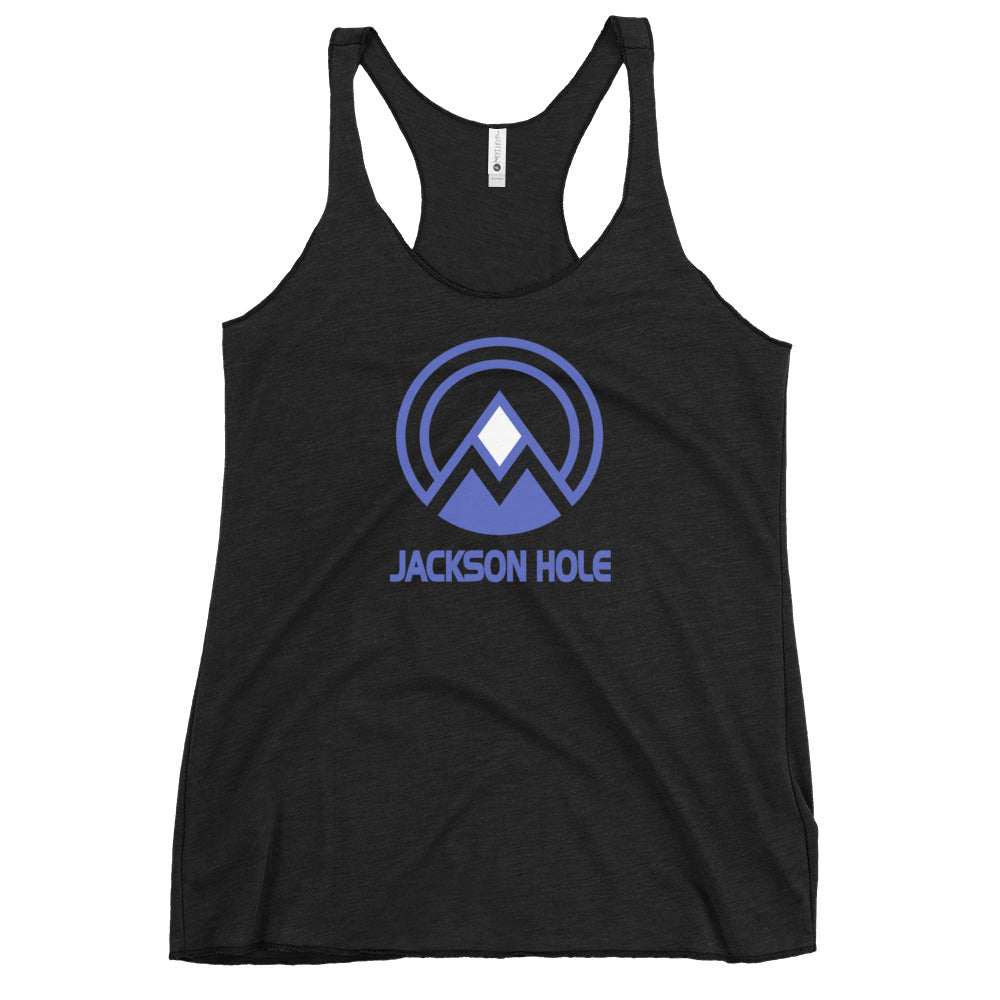 Jackson Hole Wyoming Ski Resort Vacation Souvenir Women's Racerback Tank Top