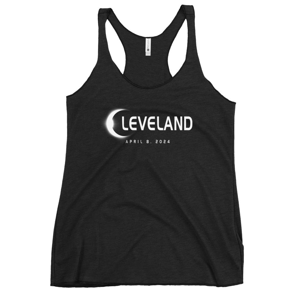 Cleveland Ohio Eclipse Souvenir April 8th 2024 Women's Racerback Tank Top