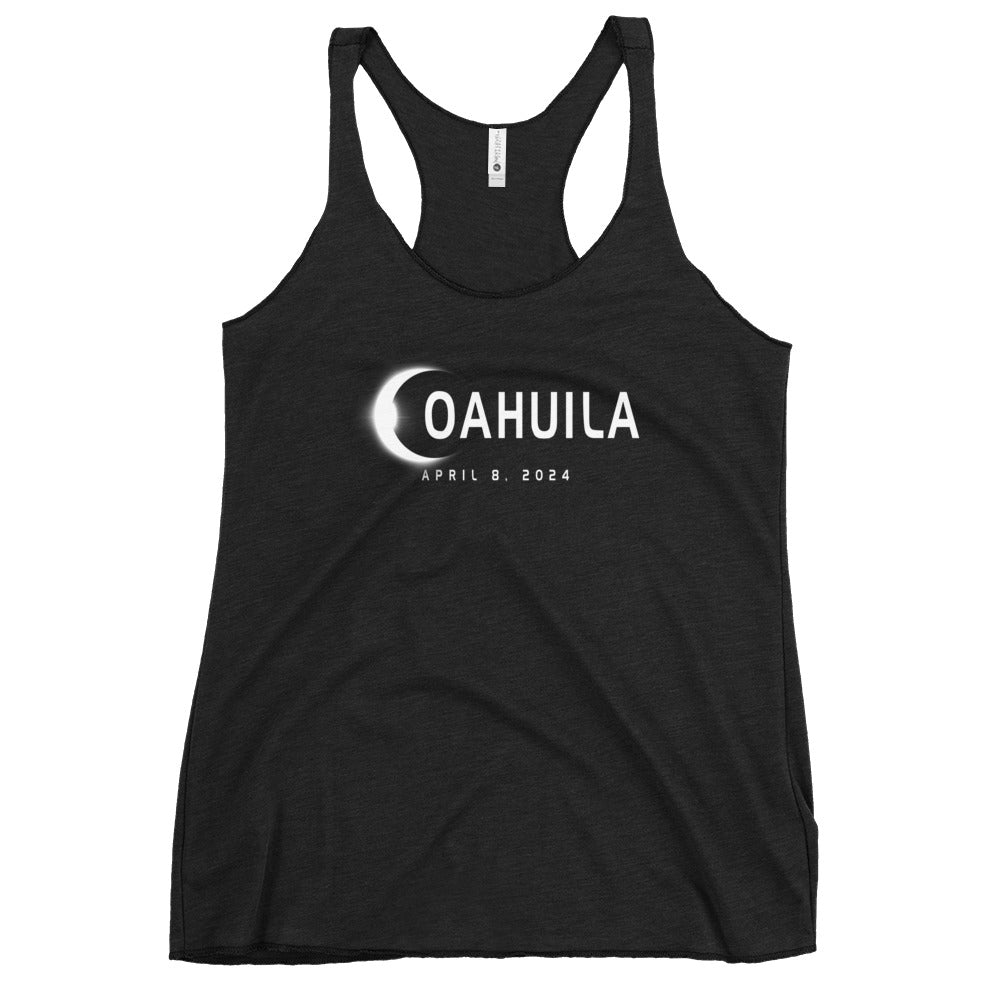 Coahuila Mexico Eclipse Souvenir April 8th 2024 Women's Racerback Tank Top