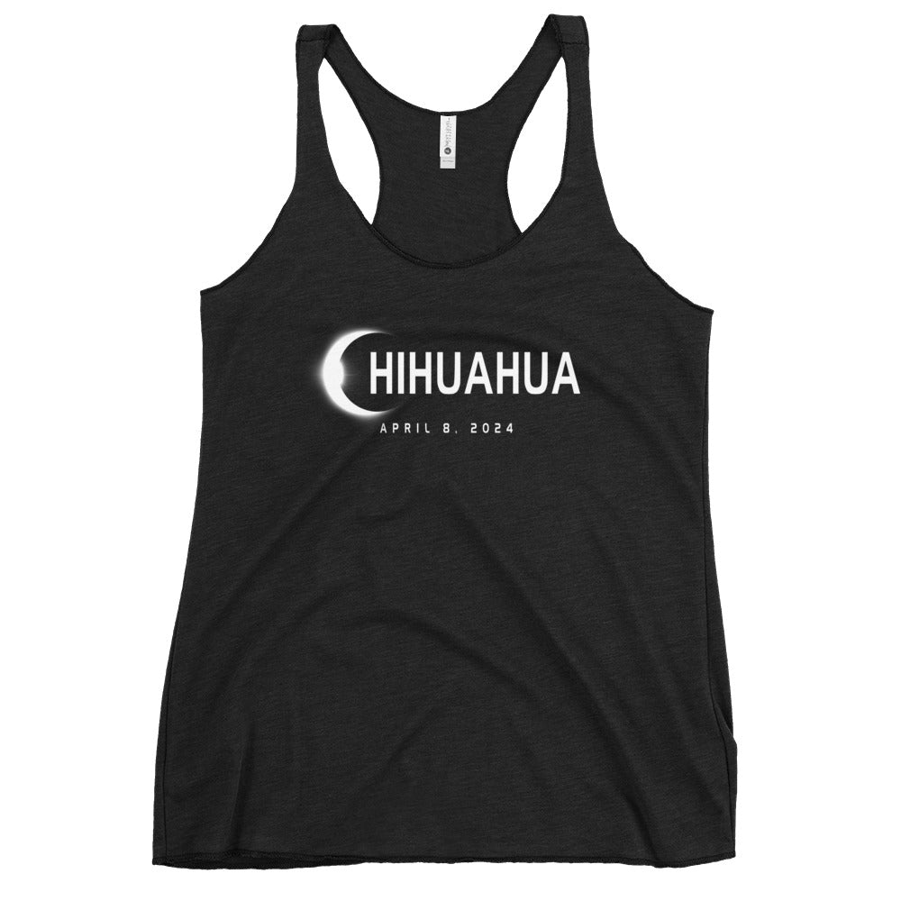 Chihuahua Mexico Eclipse Souvenir April 8th 2024 Women's Racerback Tank Top