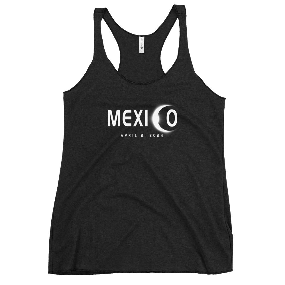 Mexico Eclipse Souvenir April 8th 2024 Women's Racerback Tank Top