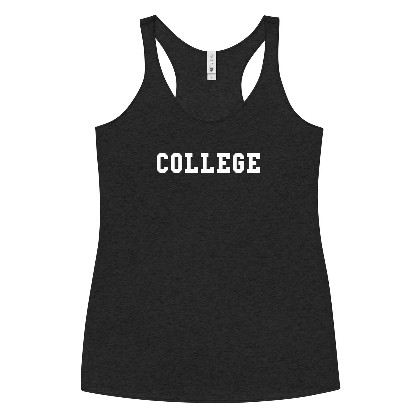 College Text House Animal Movie Funny Women's Racerback Tank Top