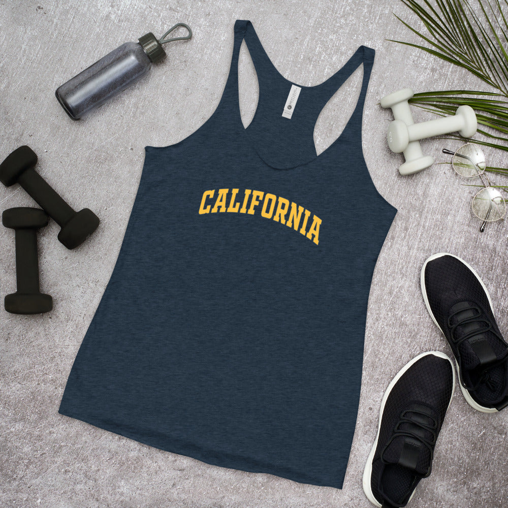 California Fan College Football Cal Women's Racerback Tank Top