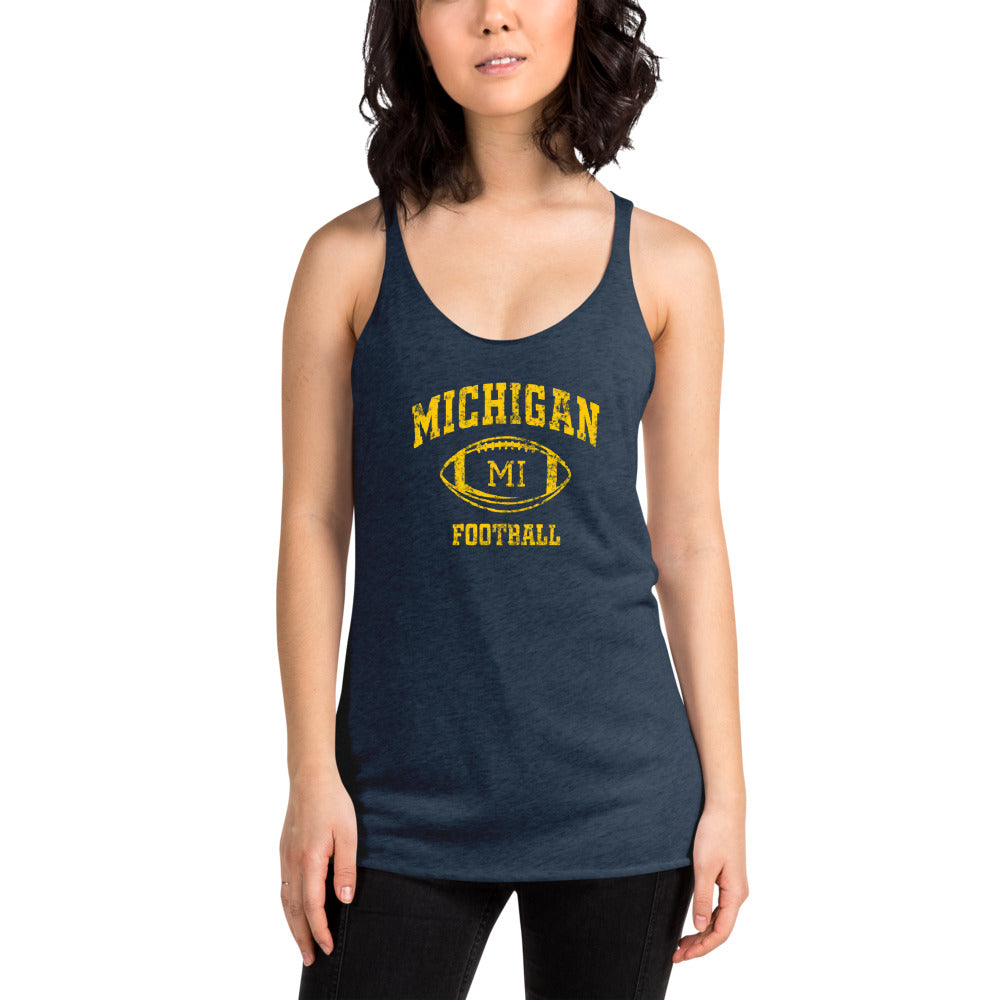 Michigan Fan College Football Women's Racerback Tank Top