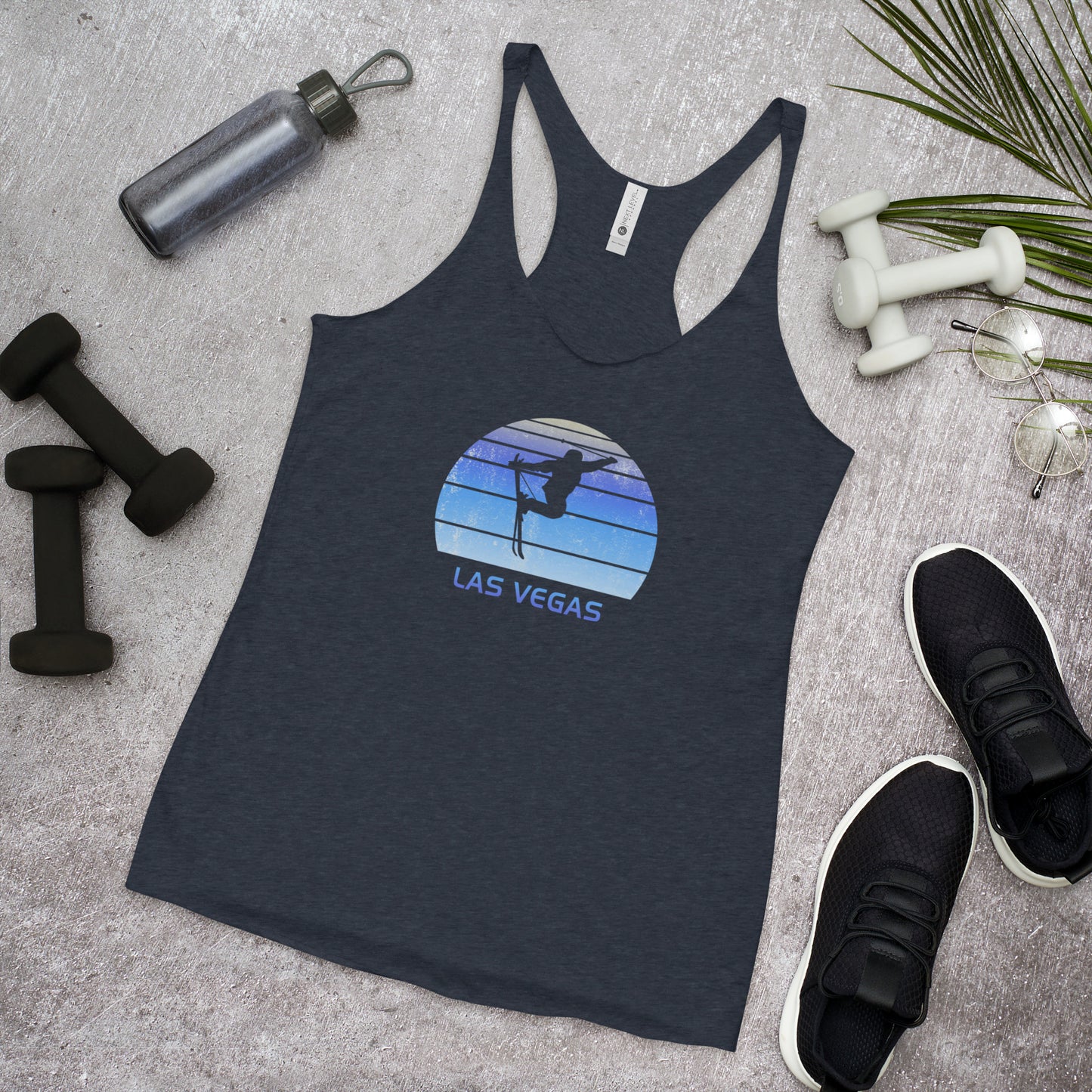 Funny Vintage Ski Las Vegas Nevada Women's Racerback Tank Top