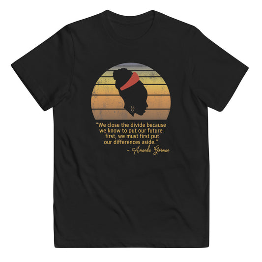 Amanda Gorman The Hill We Climb Poem 2021 Presidential Inauguration Souvenir Youth Jersey T-Shirt