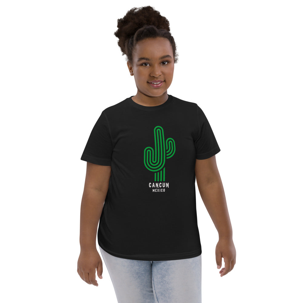 Cancun Mexico Graphic Print Youth Jersey T-Shirt