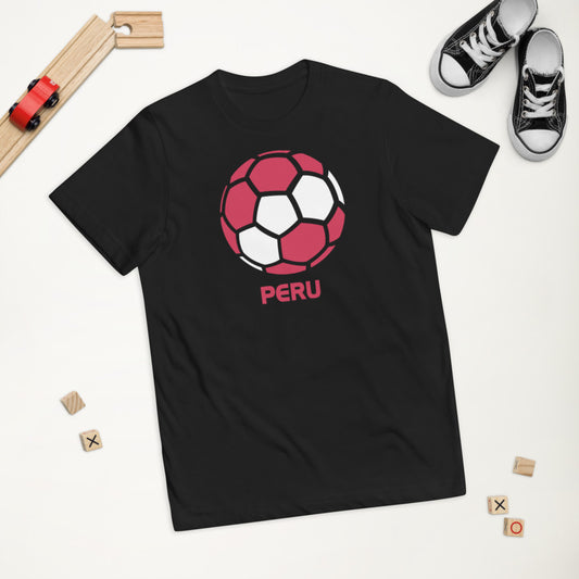 Peru National Soccer Team Football Country Flag Pride Youth Jersey T-Shirt