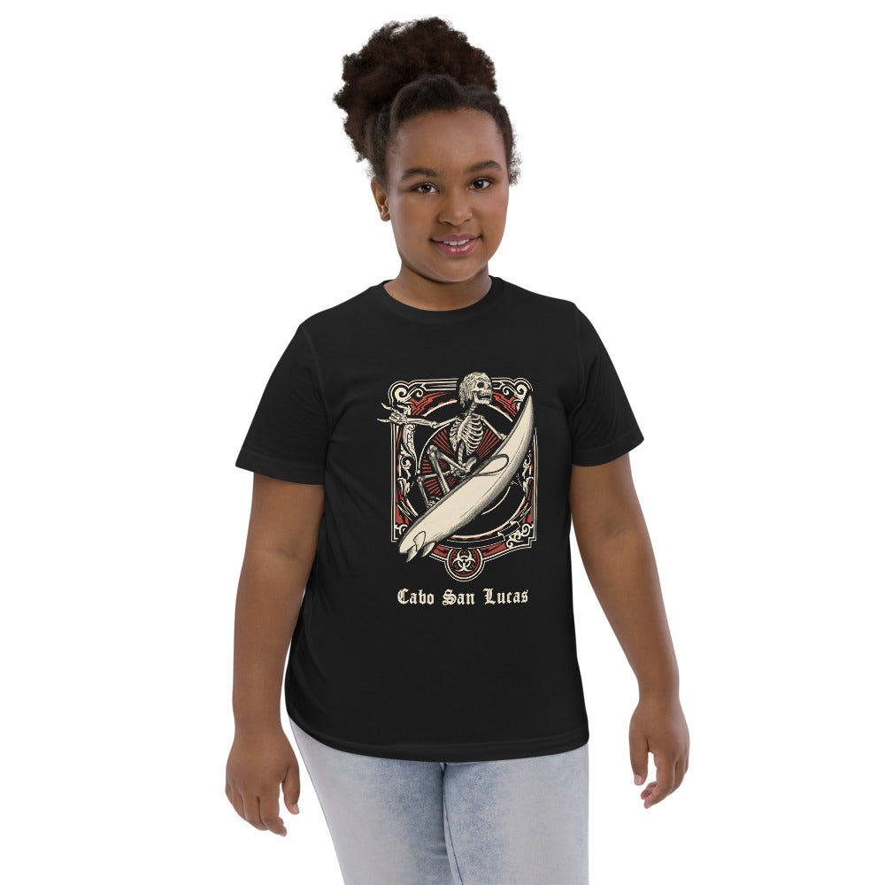 Cool Cabo San Lucas Mexico Surfing Fan Surfer Youth Jersey T-Shirt