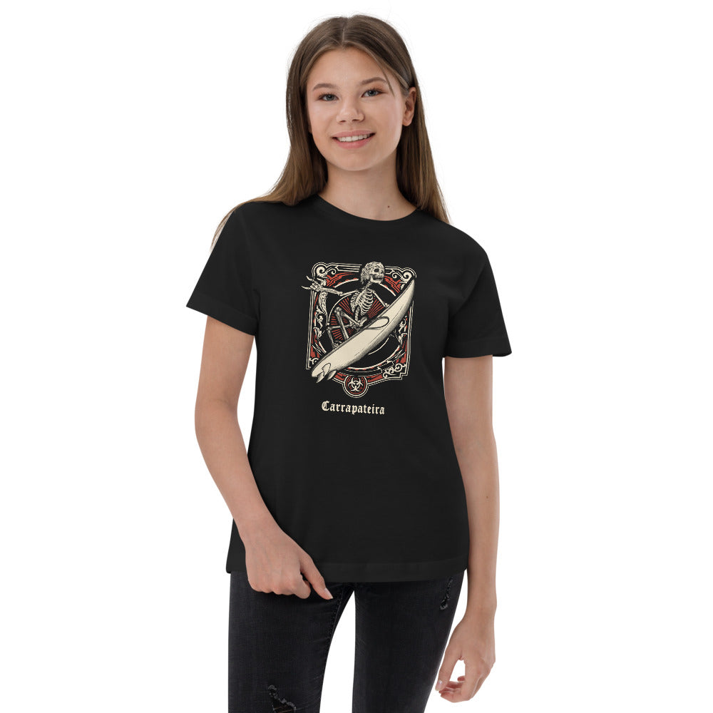 Cool Carrapateira Portugal Surfing Fan Surfer Youth Jersey T-Shirt