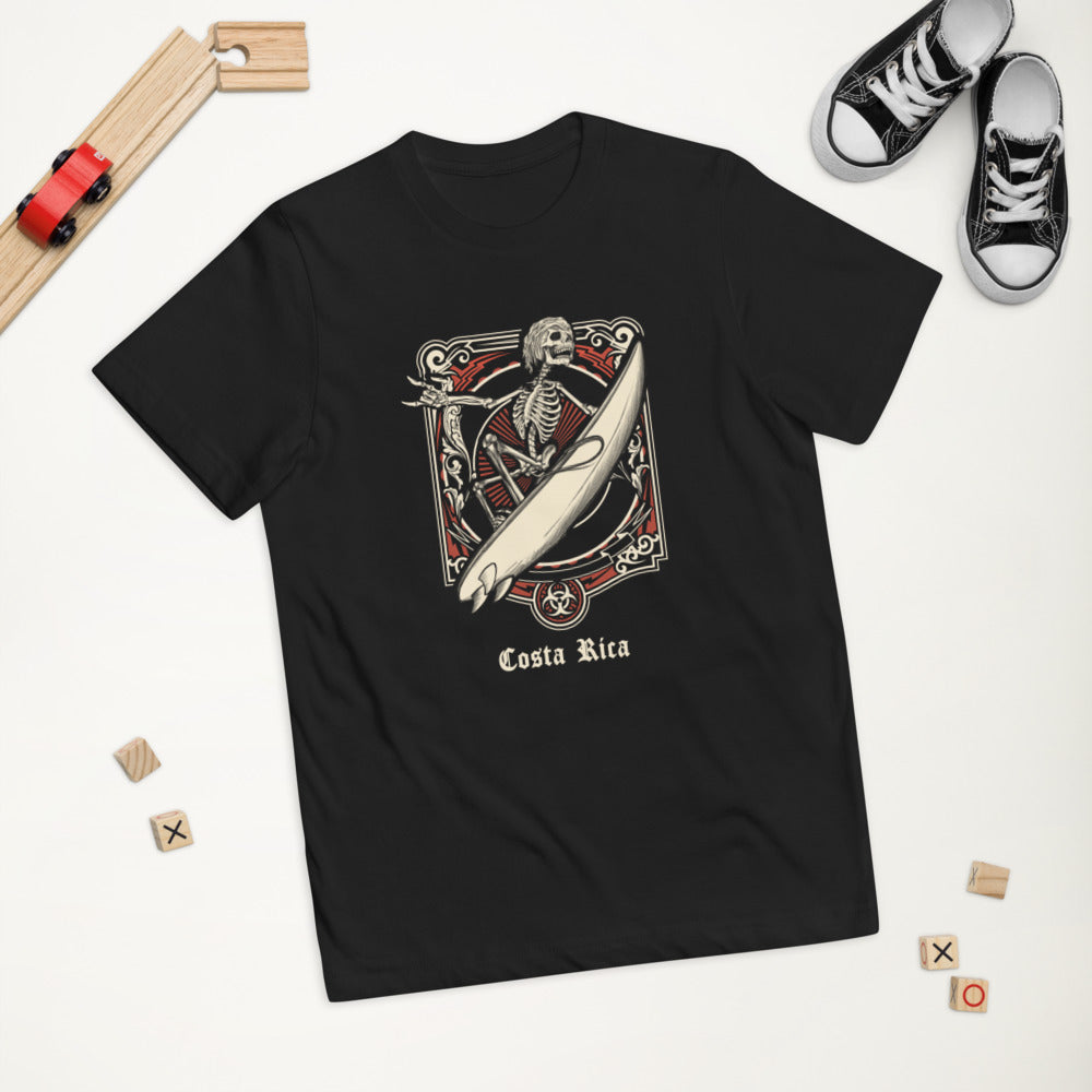 Cool Costa Rica Surfing Fan Surfer Youth Jersey T-Shirt