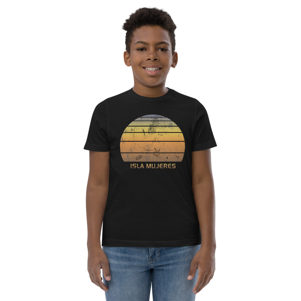 Retro Isla Mujeres Mexico Mexican Beach Vacation Souvenir Youth Jersey T-Shirt