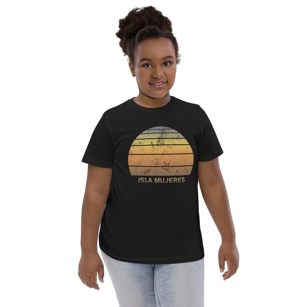 Retro Isla Mujeres Mexico Mexican Beach Vacation Souvenir Youth Jersey T-Shirt