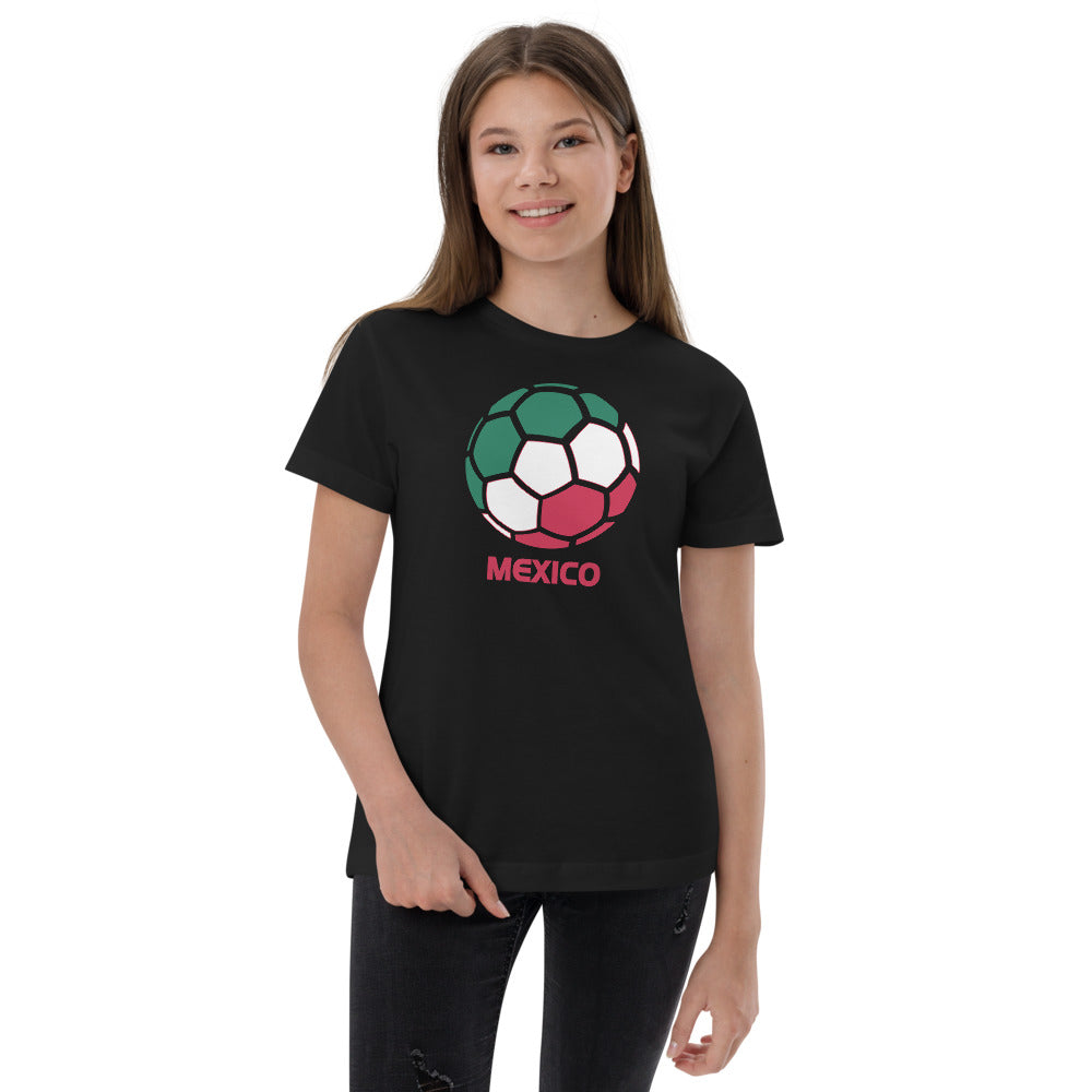 Mexico National Soccer Team Football Country Flag Pride Youth Jersey T-Shirt