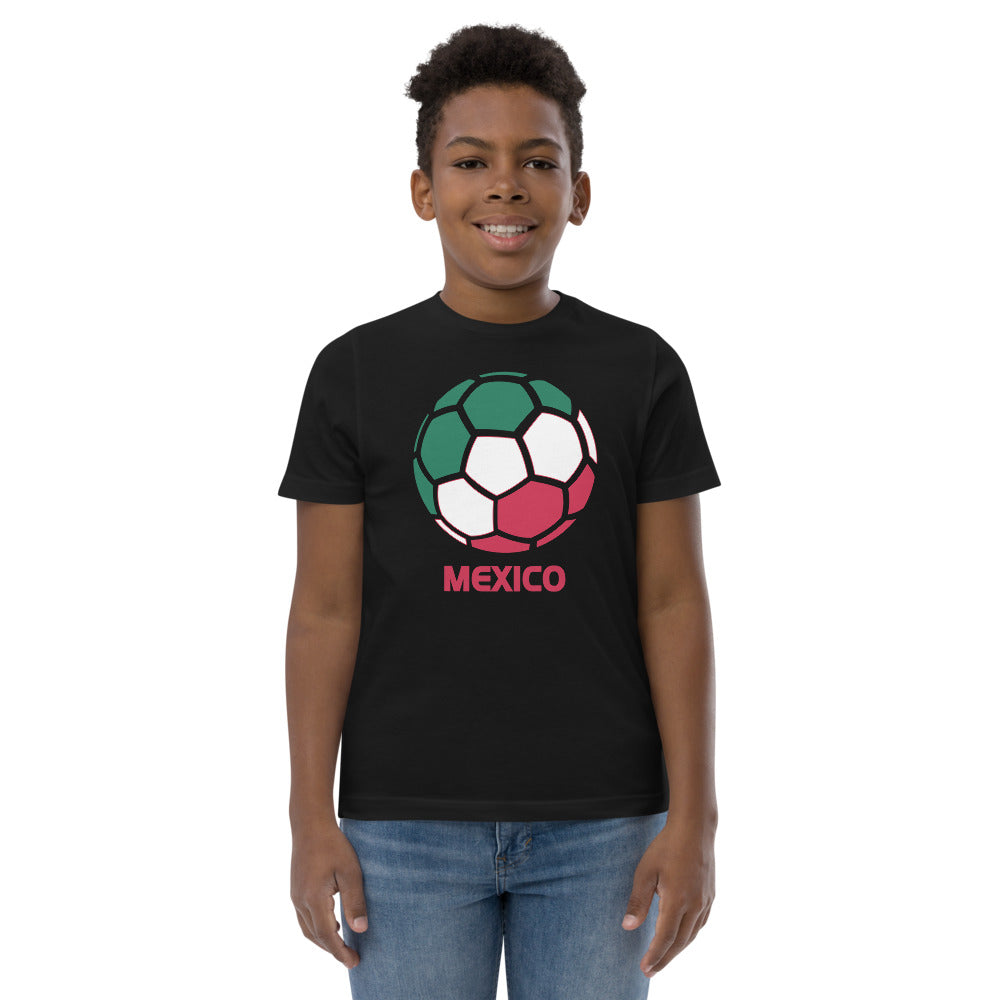 Mexico National Soccer Team Football Country Flag Pride Youth Jersey T-Shirt