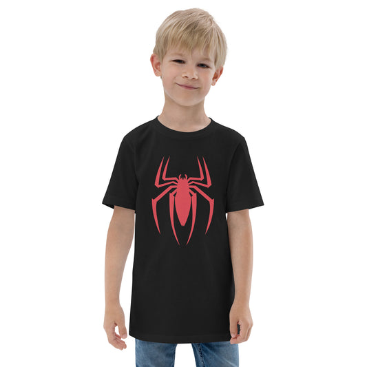 Cool Spider Graphic Novelty Print Fan Fun Kids Youth Jersey T-Shirt