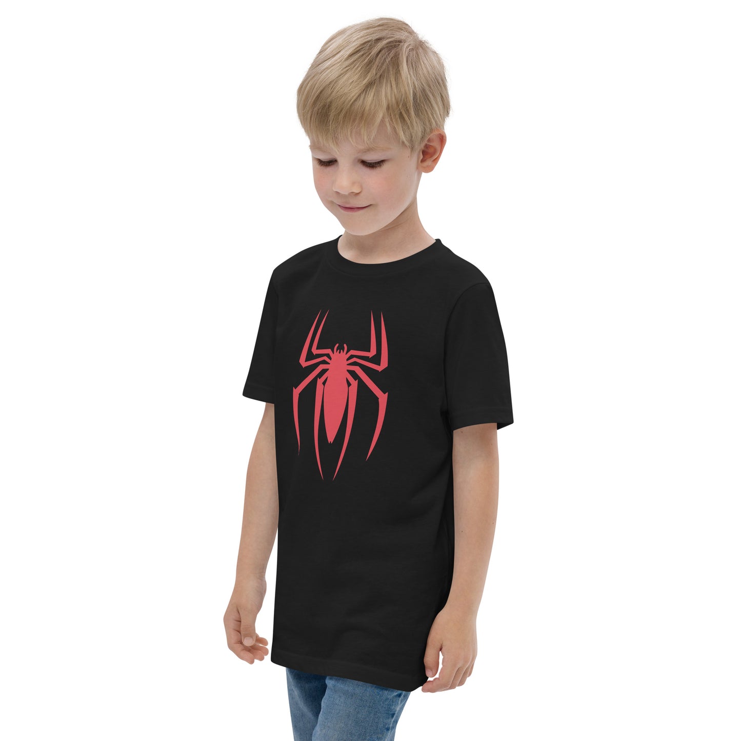 Cool Spider Graphic Novelty Print Fan Fun Kids Youth Jersey T-Shirt