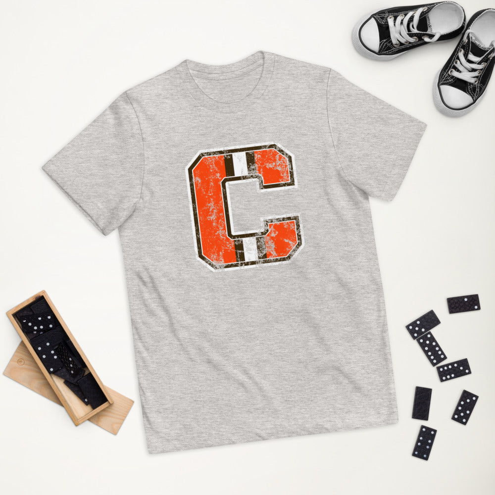 Retro Cleveland Native Pro Football Fan Youth Jersey T-Shirt