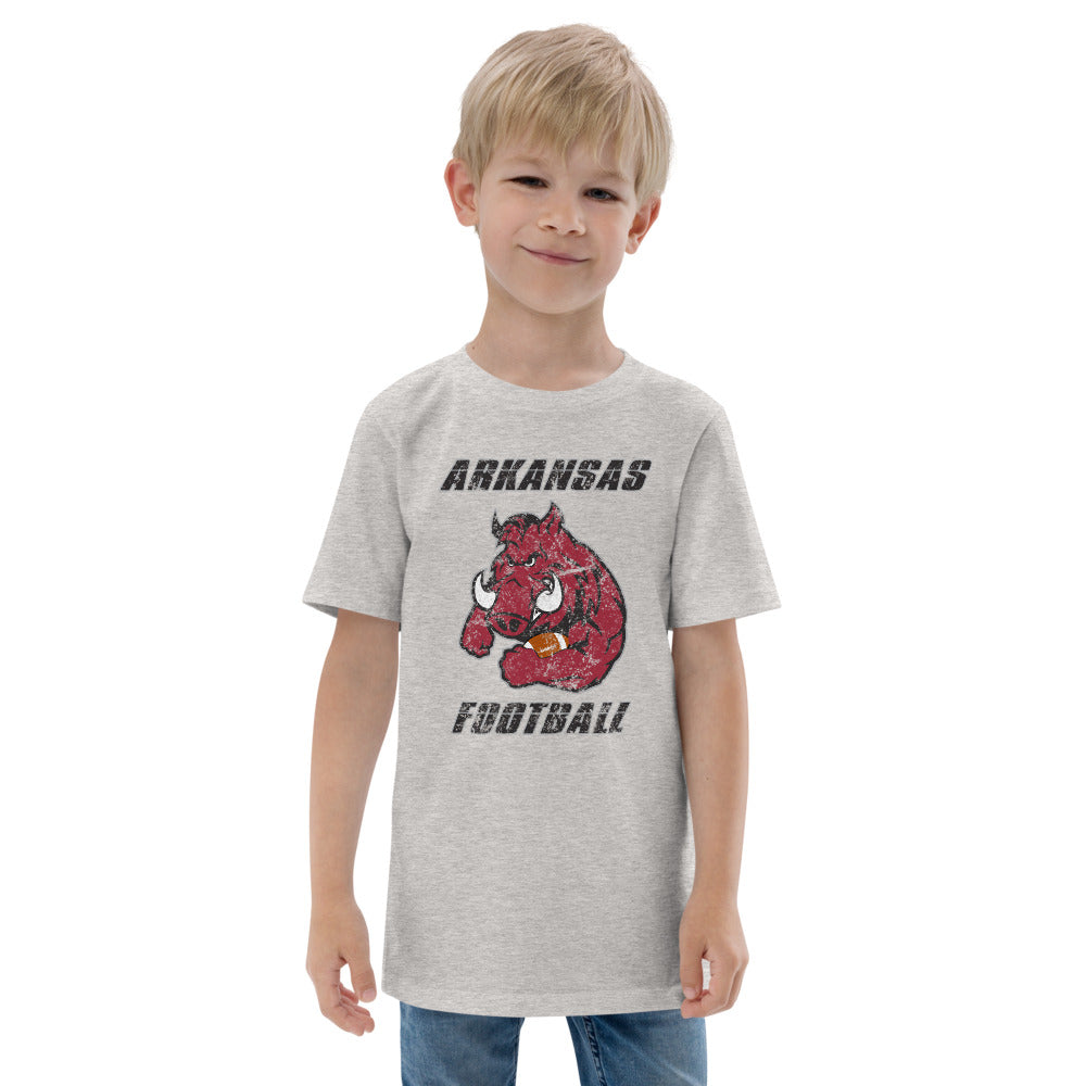 State Of Arkansas Native Football Fan Youth Jersey T-Shirt