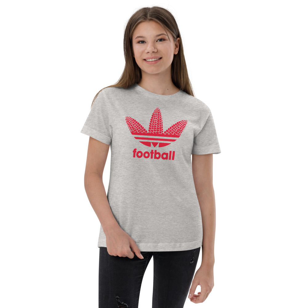 State Of Nebraska Funny Football Fan Youth Jersey T-Shirt