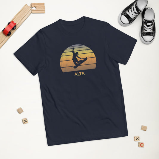 Retro Alta Utah Snowboarding Fan Youth Jersey T-Shirt