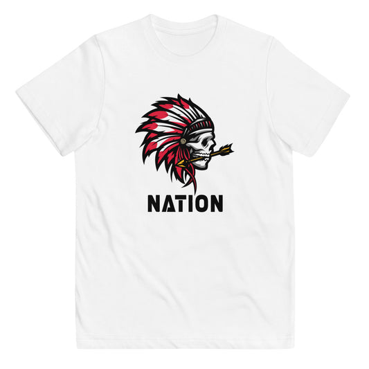 Chief Nation Football Fan Indian Youth Jersey T-Shirt