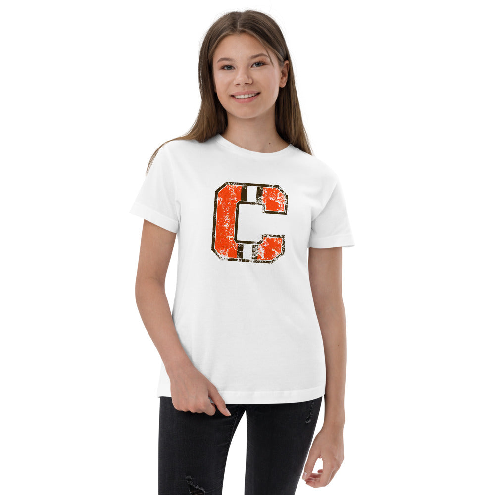 Retro Cleveland Native Pro Football Fan Youth Jersey T-Shirt