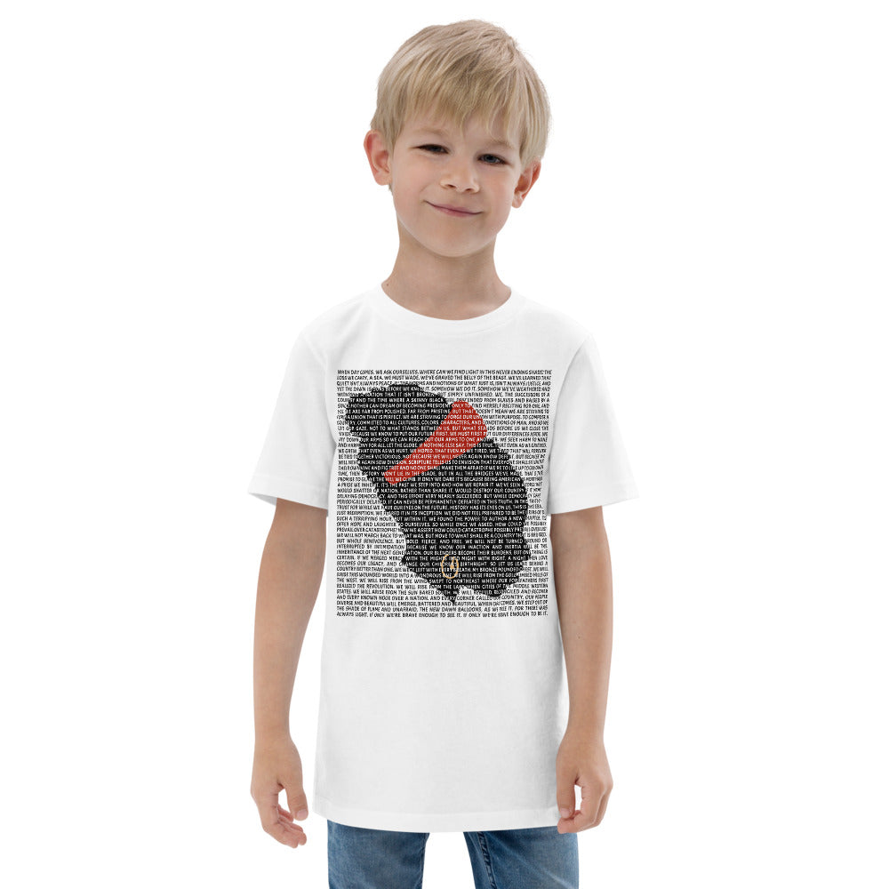 Poem Poetry Poet Fan 2021 Biden Harris Inauguration Democrats Political Youth Jersey T-Shirt