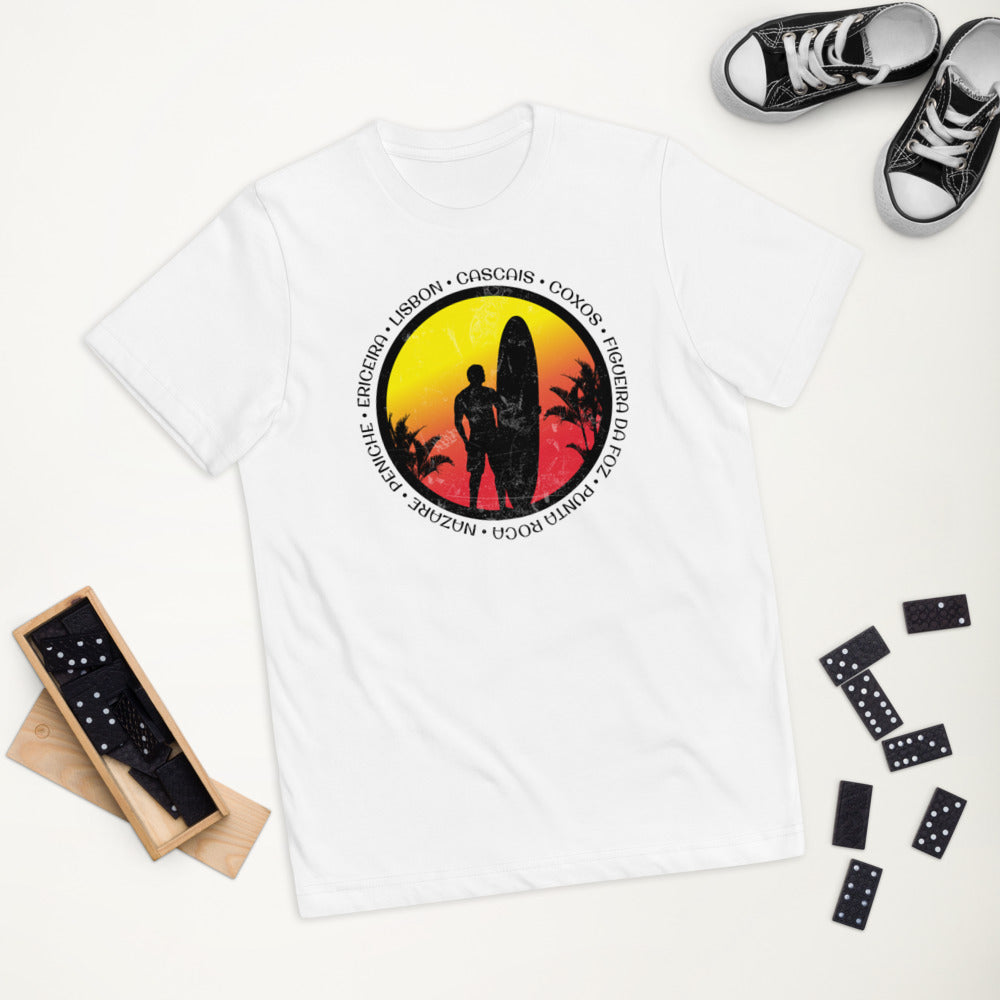 Cool Portugal Surf Fan Surfing Lover Beach Youth Jersey T-Shirt