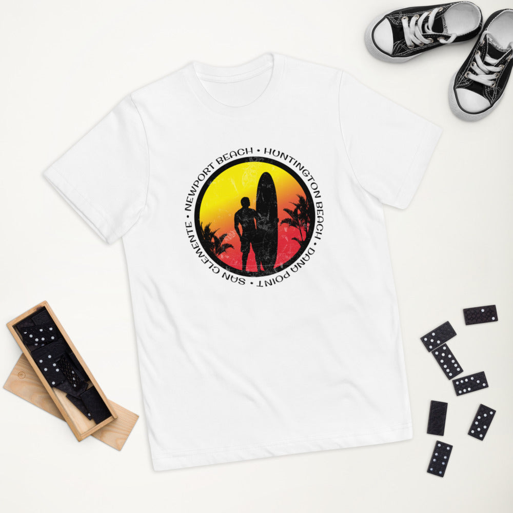 Cool Orange County California Surf Fan Surfing Lover Beach Youth Jersey T-Shirt