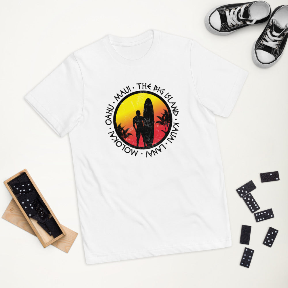 Cool Hawaii Surf Fan Surfing Lover Beach Youth Jersey T-Shirt