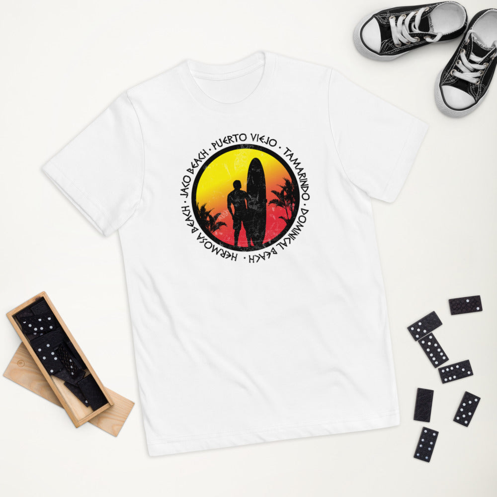 Cool Costa Rica Surf Fan Surfing Lover Beach Youth Jersey T-Shirt
