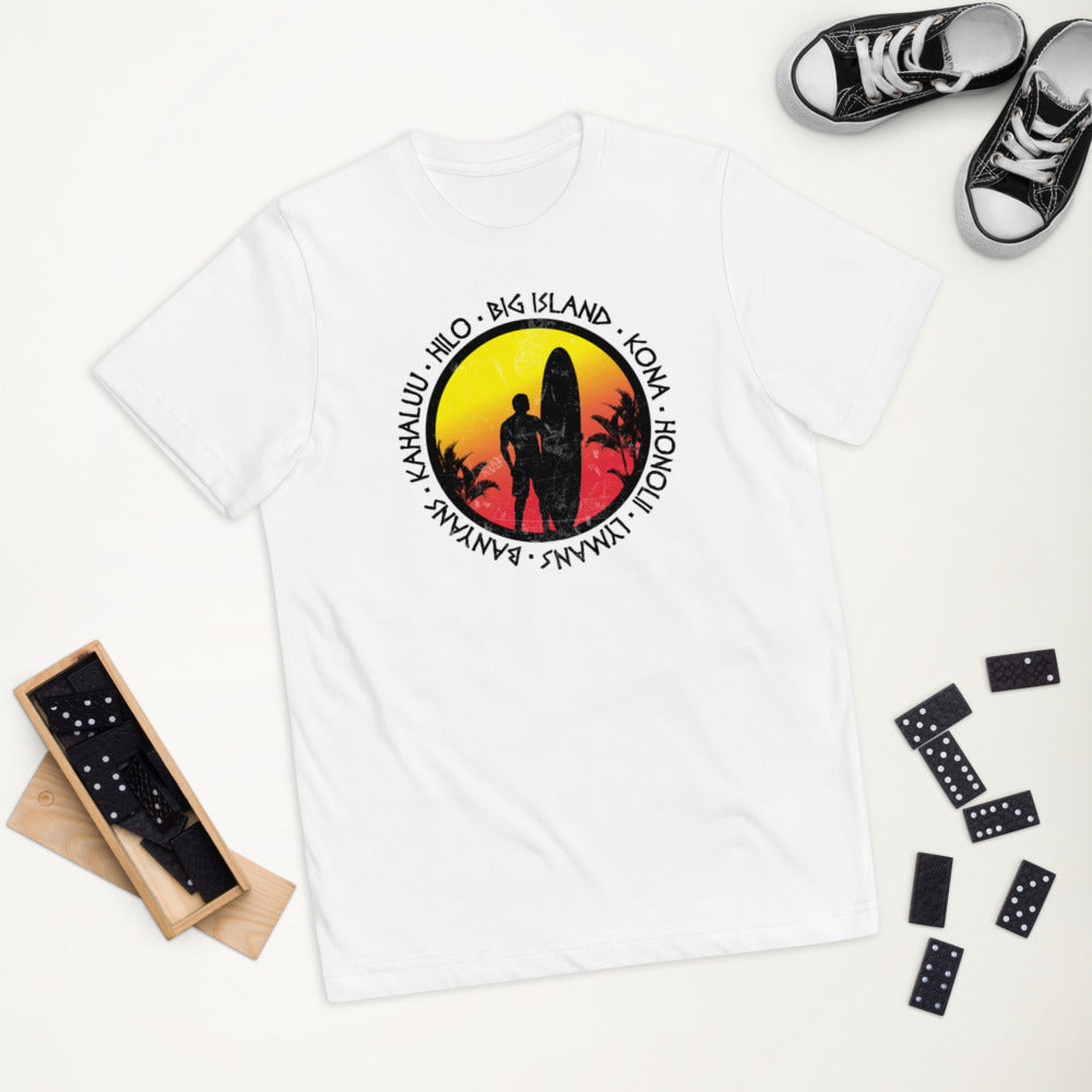 Cool Big Island Hawaii Surf Fan Surfing Lover Beach Youth Jersey T-Shirt