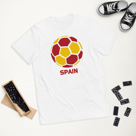 Spain National Soccer Team Football Pride Country Flag Youth Jersey T-Shirt