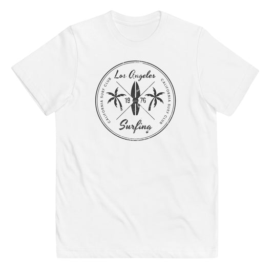 Retro Los Angeles California Surfing Fan Beach Youth Jersey T-Shirt