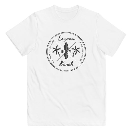 Retro Laguna Beach California Surfing Fan Youth Jersey T-Shirt
