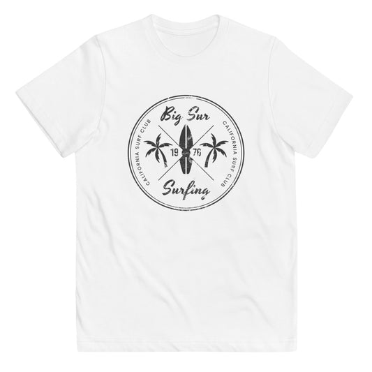Retro Big Sur California Surfing Fan Beach Youth Jersey T-Shirt