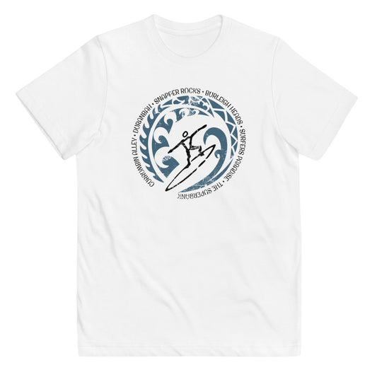 Cool Queensland Australia Surf Surfing Fan Youth Jersey T-Shirt